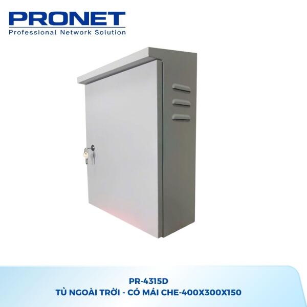 Tủ Ngoài Trời PRONET PR-4315D Có Mái Che 400x300x150mm
