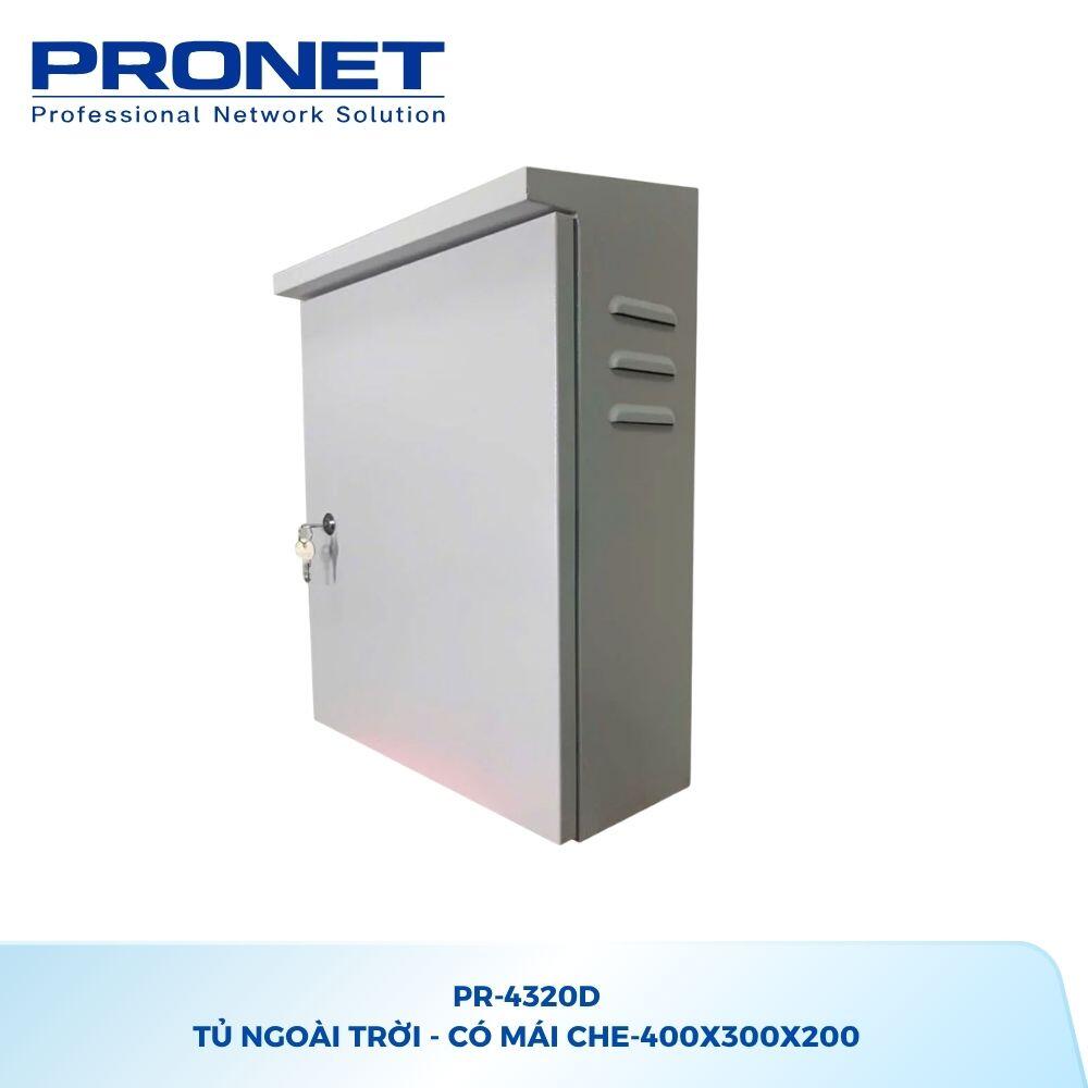 Tủ Ngoài Trời PRONET PR-4320D Có Mái Che 400x300x200mm
