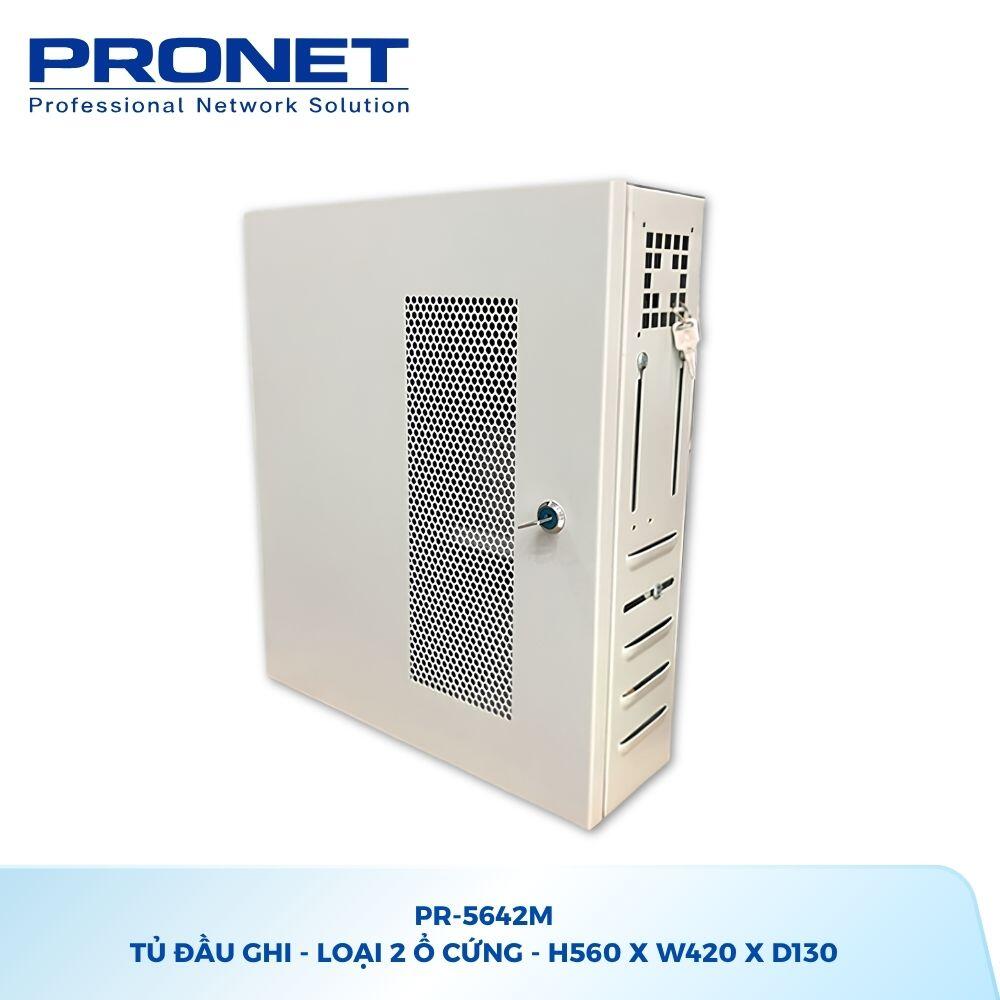 Tủ đầu ghi 2 ổ cứng PRONET PR-5642M H560 × W420 × D130mm