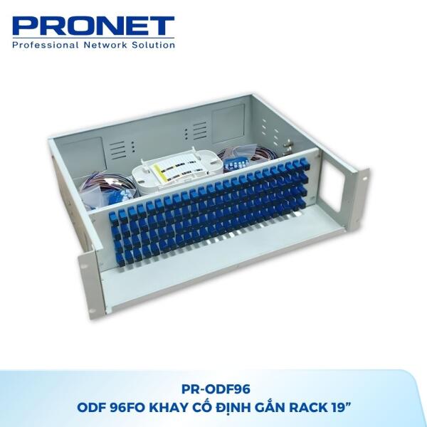 Hộp phối quang ODF 96FO PRONET PR-ODF96 Rack 19 inch
