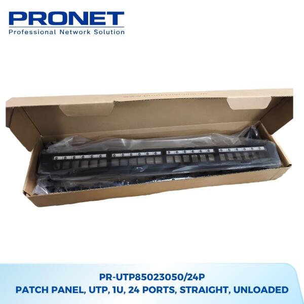 PR-UTP85023050/24P - Patch Panel, UTP, 1U, 24 Ports, Straight, Unloaded