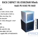 Tủ Rack PRONET PR-1060BX 10U-D600 Có Bánh Xe