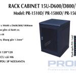 Tủ Rack 15U-D800 PRONET PR-1580D – Tủ Mạng Đứng Sàn Chuẩn 19 Inch