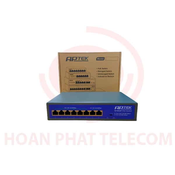 SWITCH 6 PORT APTEK PoE SF1062P