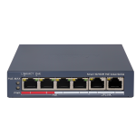 Switch PoE 4 ports quản lý qua cloud Hikvision DS-3E1106P-EI/M