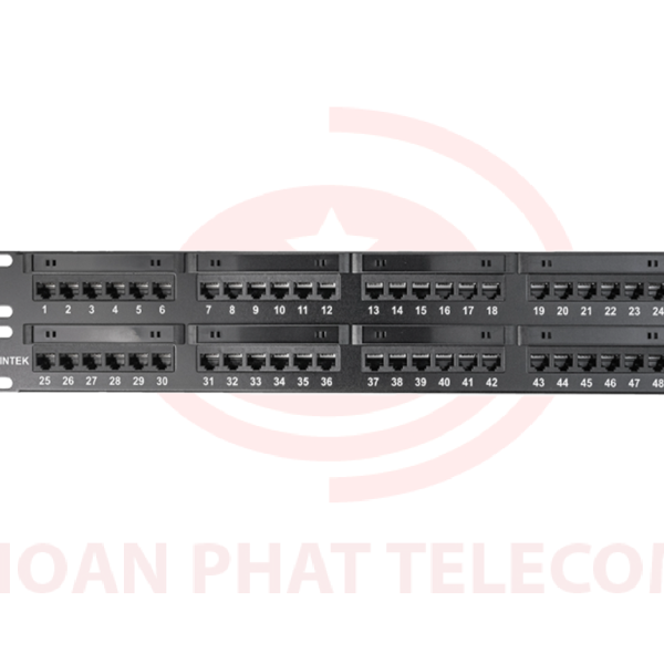 Patch panel CAT.6 48 Port, 19"