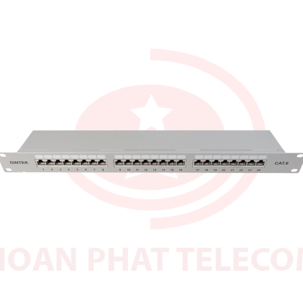 Patch panel CAT.6 24 Port Fully Shielded 19"