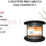 Cáp mạng Cat6 FTP PE PRO CABLE - Chính Hãng, Chống Nhiễu Cao, Hiệu Suất Vượt Trội