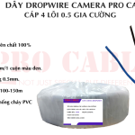 DÂY CAMERA PRO CABLE CÁP 4 LÕI 0.5 GIA CƯỜNG 300m