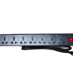 Ổ cắm dạng PDU 8 lỗ 10A, Công tắc, bắt rack, vỏ nhựa