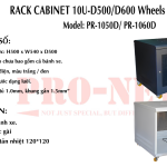 TỦ RACK 10U-D600 - MÀU ĐEN - BÁNH XE - CAMERA/ Giá rẻ .