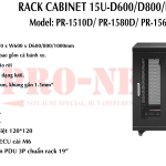 Tủ Rack 15U - D800