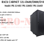 Tủ Rack 19” Rack 32U-D800/ Giá rẻ (Model: HP-3280D)