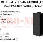 Tủ Rack 19” Rack 36U-D1000/ Giá rẻ (Model: HP-3610D)