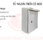 Tủ ngoài trời 600x400x210 có mái che (Camera)