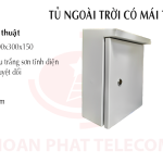 Tủ ngoài trời 400x300x150 có mái che (Camera)