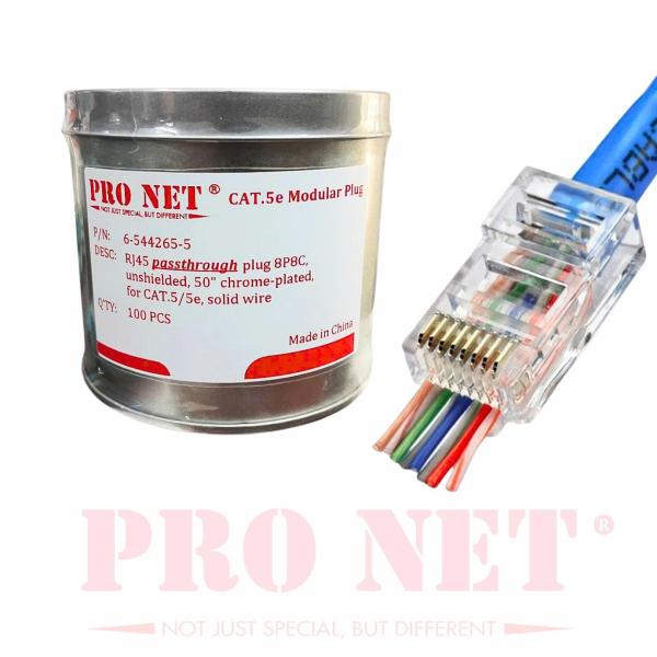 hạt mạng xuyên thấu cat5e pro net mạ crom