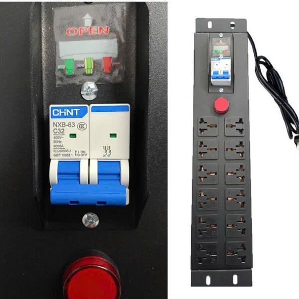 PDU 12 lỗ 32A, MCCP, rack 19'' PRONET