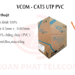 Cáp LAN CAT 5E UTP 24AWG 4PRS - PVC