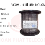 Dây camera liền nguồn 2x(2x0.5)Cu + 2VCm0.5mm PE - Oval