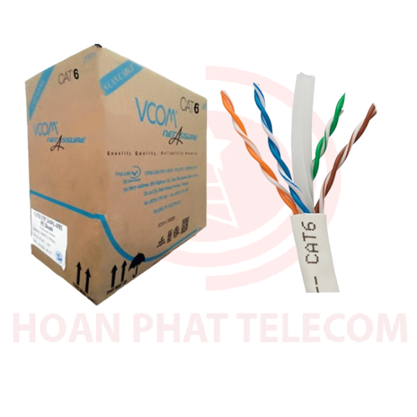 Cáp LAN CAT 6 UTP 23AWG 4PRS - PVC (305m) - CAMERA