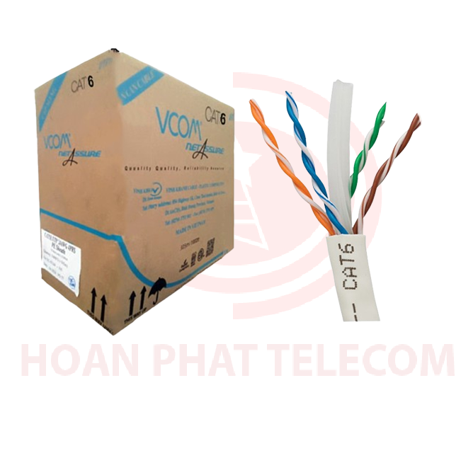 Cáp LAN CAT 6 UTP 23AWG 4PRS - PVC (305m) - CAMERA