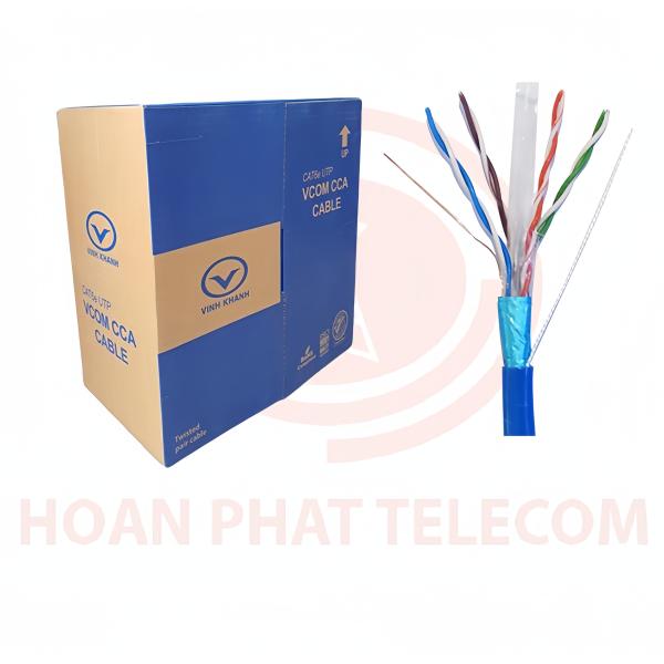 Cáp mạng VCOM CAT6 FTP CCA CAMERA