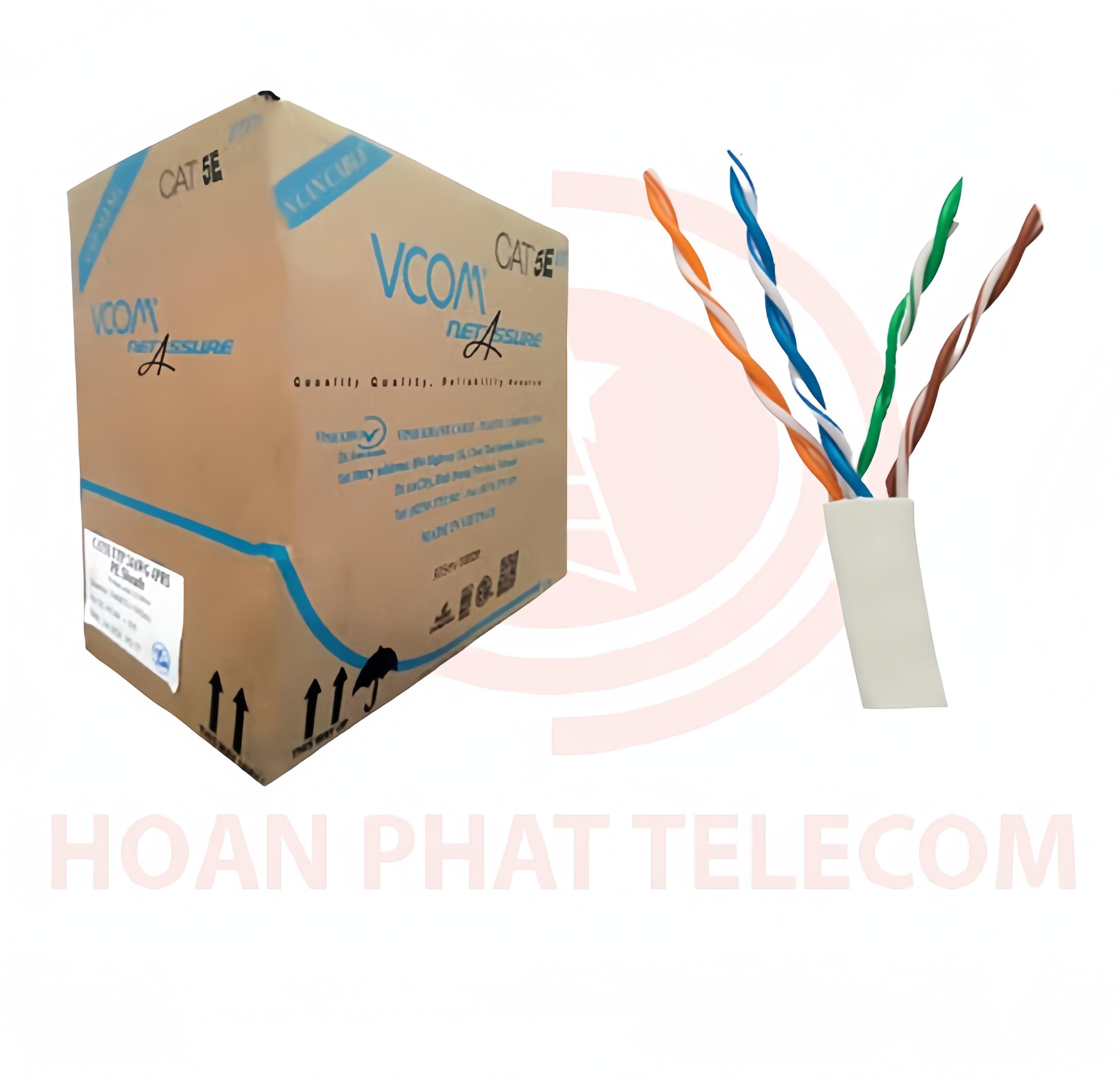 Cáp LAN CAT 5E UTP 24AWG 4PRS - PVC