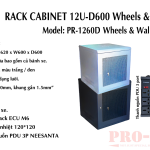 Tủ Rack 12U Pro Net Màu Trắng (Treo Tường – D600 | Chuẩn 19”) | Hàng Sẵn | Giao Toàn Quốc